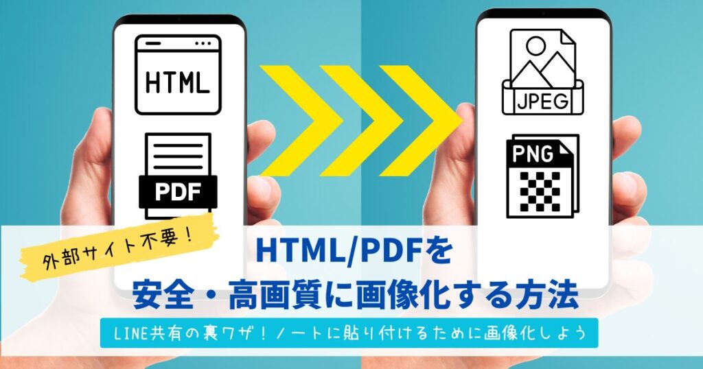 HTMLPDFを安全・高画質に画像化する方法